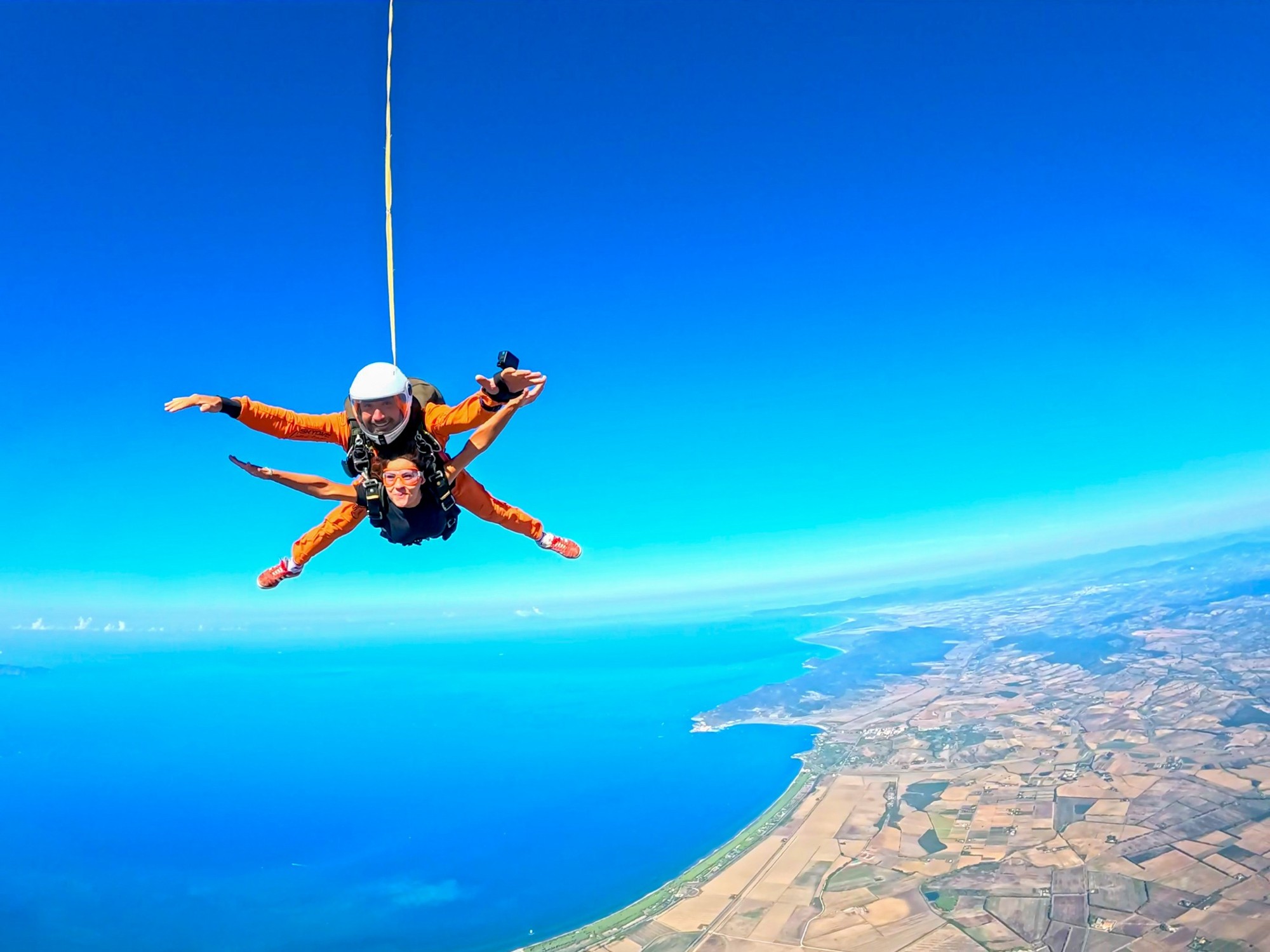 A moment during a skydive over the Costa d’Argento