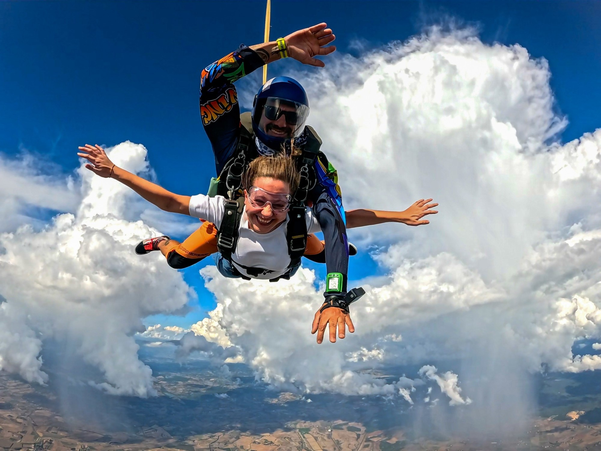 A moment during a skydive over the Costa d’Argento
