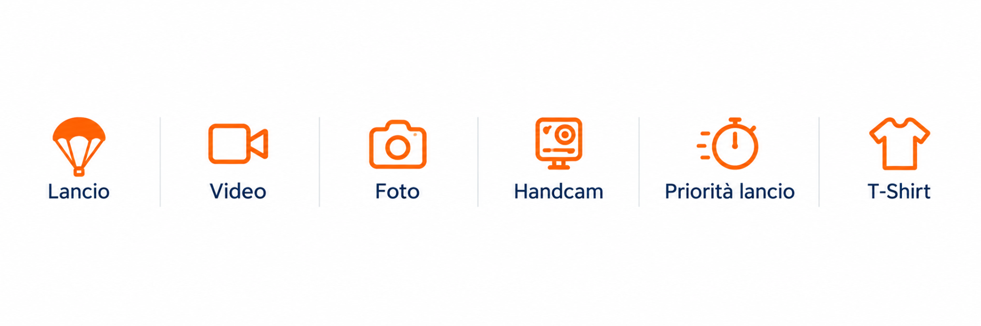 Lancio con video e foto + Handcam + priorità lancio + T-shirt