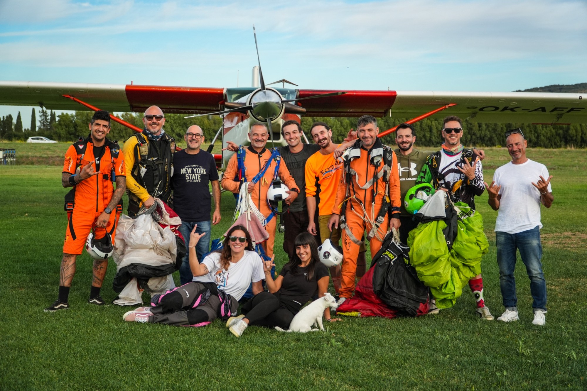Il team e la vita in dropzone